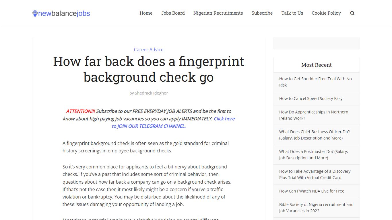 How far back does a fingerprint background check go - NewBalancejobs